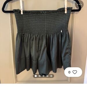 NATURAL LIFE Black Smocked Bubble Mini Skirt
